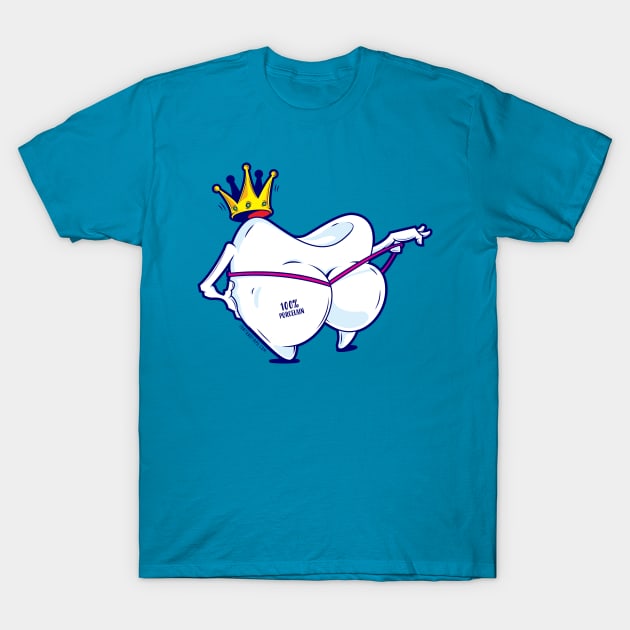 Dental Floss T-Shirt by santanafirpo